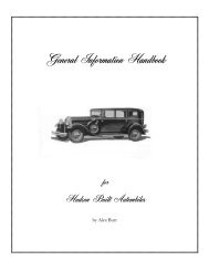 General info handbook - Sect 1 - Hudson-Essex-Terraplane Club