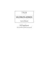 1926 Hudson-Essex Shop Manual - Hudson-Essex-Terraplane Club