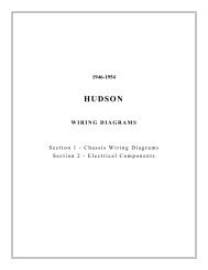 1946-1954 Hudson Wiring Diagrams