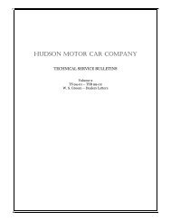 HUDSON MOTOR CAR COMPANY - Hudson-Essex-Terraplane Club