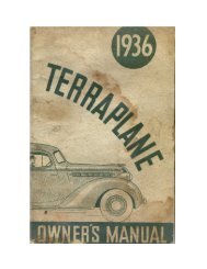 1936 Terraplane Owners Manual - Hudson-Essex-Terraplane Club