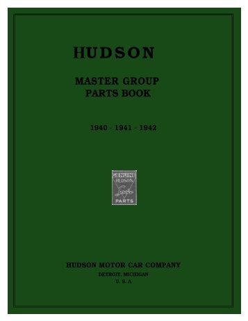 1940-42 Hudson Master Chassis and Body Parts Group