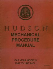 1942-47 Hudson Mechanical Procedure Manual