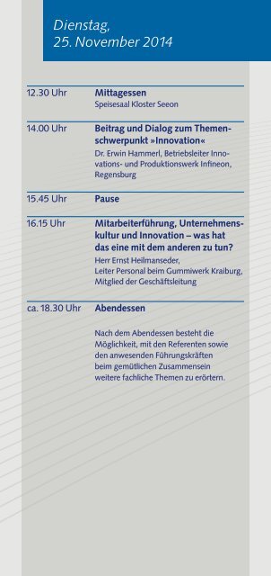 Tagung für Führungskräfte aus den Landkreisen Mühldorf und Altötting