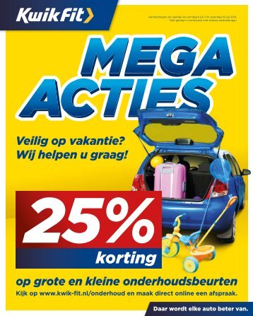 Kwikfit folder 6 t/m 19 juli 2014