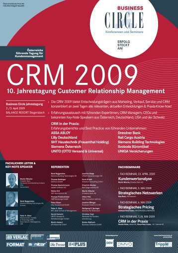 CRM 2009 - Hinterhuber & Partners