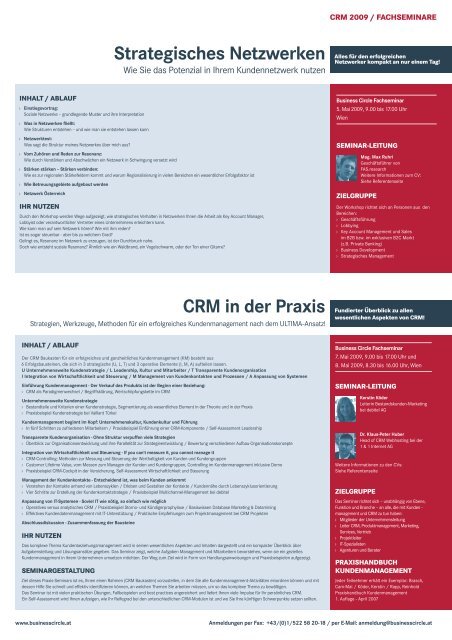 CRM 2009 - Hinterhuber & Partners