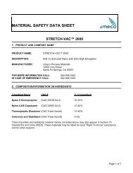 MATERIAL SAFETY DATA SHEET - Revchem Composites
