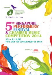 5th Singapore Performers' Festival and Chamber Music Competition 2014