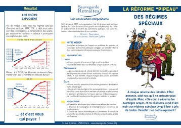 La rÃ©forme pipeau des rÃ©gimes spÃ©ciaux - Sauvegarde retraites