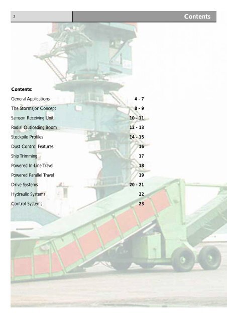 Stormajor Radial Boom Stacker