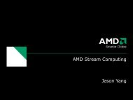 AMD Stream Computing Jason Yang - SHARCNet