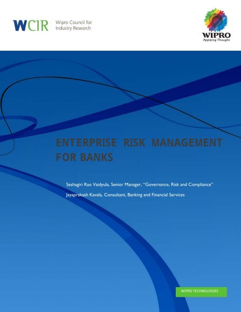 Enterprise Risk Management For Banks