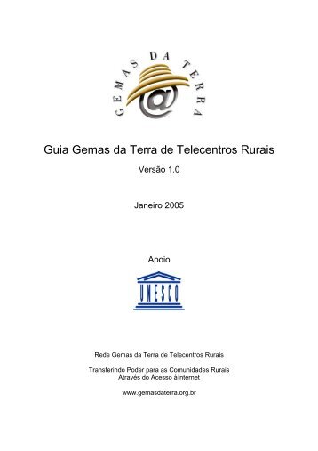 Guia Gemas da Terra de Telecentros Rurais - A4