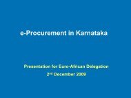 e-Procurement in Karnataka - Share4Dev.info