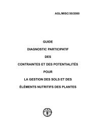 GUIDE DIAGNOSTIC PARTICIPATIF DES CONTRAINTES ET ... - FAO