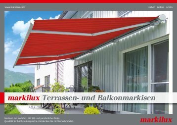 markilux Terrassen- und Balkonmarkisen