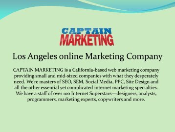 Los Angeles online Marketing Company