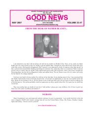 MAY 2007 NEWSLETTER - Share Foundation