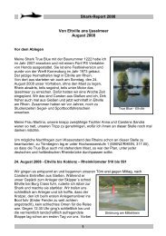 Shark-Report 2008 Von Eltville ans Ijsselmeer August ... - shark24.de