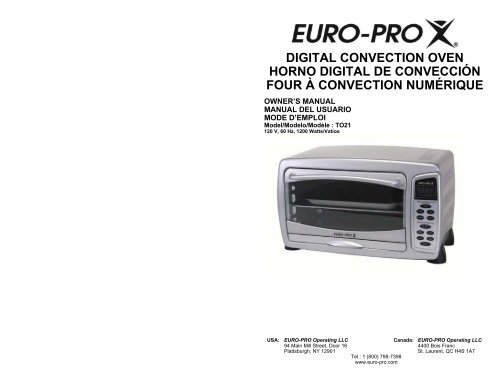 digital convection oven horno digital de convecciÃ³n four Ã  - Shark