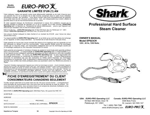 Professional Hard Surface Steam Cleaner - Shark