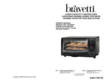 large capacity toaster oven capacidad grande horno ... - Shark