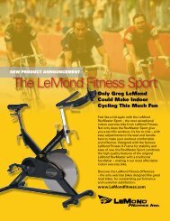 Lemond RevMaster Sport - LeMond Fitness Benelux
