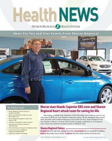 November/December 2012 issue - Sharon Regional Health System