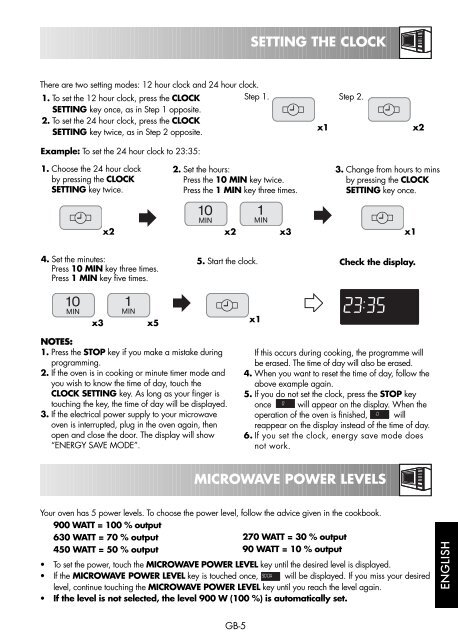 R-85ST-A Operation-Manual GB - Sharp