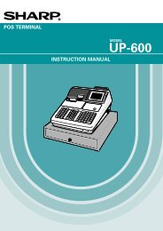 UP-600 Operation-Manual Instruction-Manual GB - Sharp