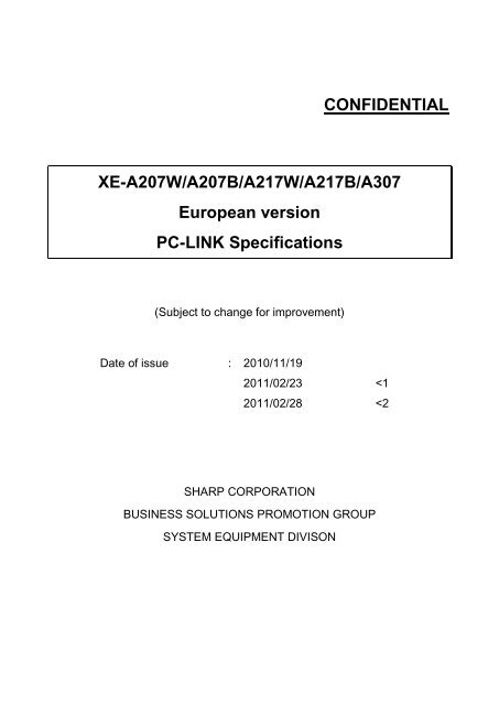 Sharp Pc Link Manual Xe 07 217