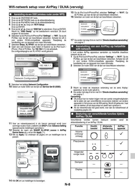 XL-HF401PH Operation-Manual NL - Sharp