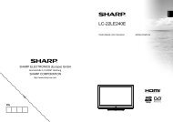 LC-22LE240E Operation-Manual FR - Sharp