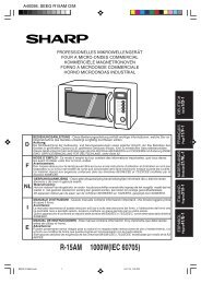 R-15AM Operation-Manual NL - Sharp