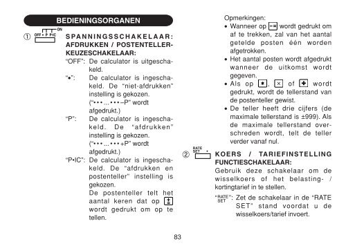 CS-2635RH Operation-Manual NL - Sharp