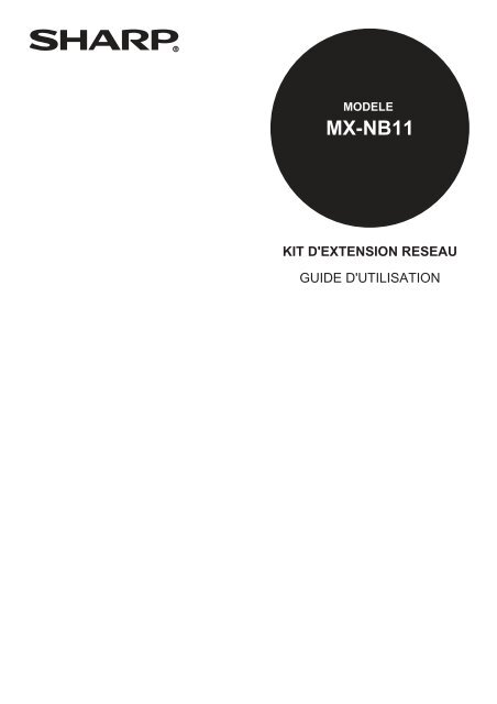 MX-NB11 Operation-Manual FR - Sharp