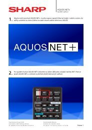 AQUOS NET+ - Sharp
