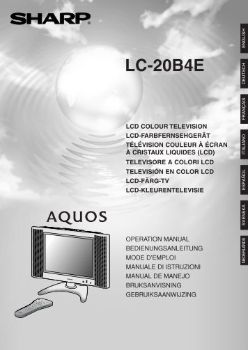 LC-20B4E Operation-Manual DE - Sharp