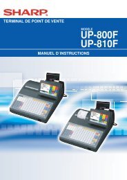 UP-800F/810F Operation-Manual FR - Sharp