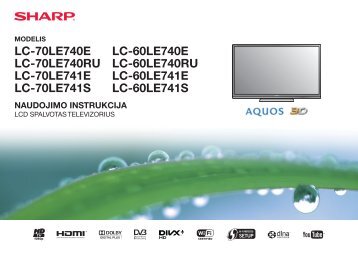 LC-60/70LE740E/RU/LE741E/S Operation-Manual LT - Sharp