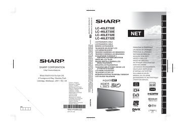 LC-40/46LE730ENET/732ENET Operation-Manual LT - Sharp
