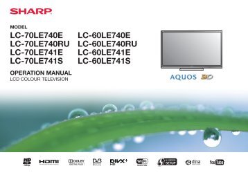LC-60/70LE740E/RU/LE741E/S Operation-Manual GB - Sharp