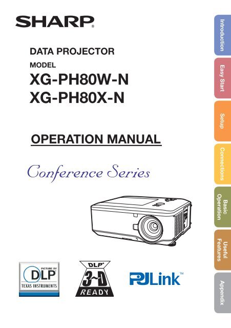 XG-PH80W-N/X-N Operation-Manual GB
