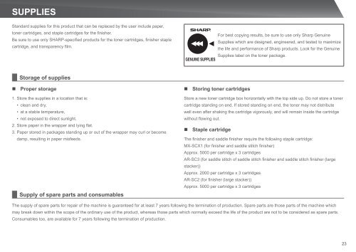 MX-4112N/5112N Operation-Manual Start-Guide GB - Sharp