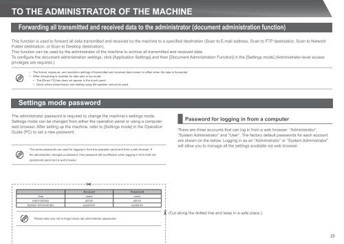 MX-4112N/5112N Operation-Manual Start-Guide GB - Sharp