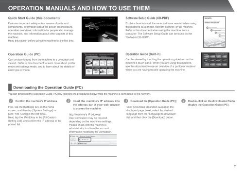 MX-4112N/5112N Operation-Manual Start-Guide GB - Sharp