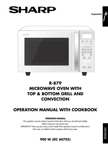 R-879 Operation-Manual GB - Sharp