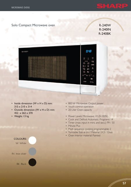 Microwave Ovens R 26sta S