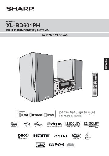 XL-BD601PH Operation-Manual LT - Sharp